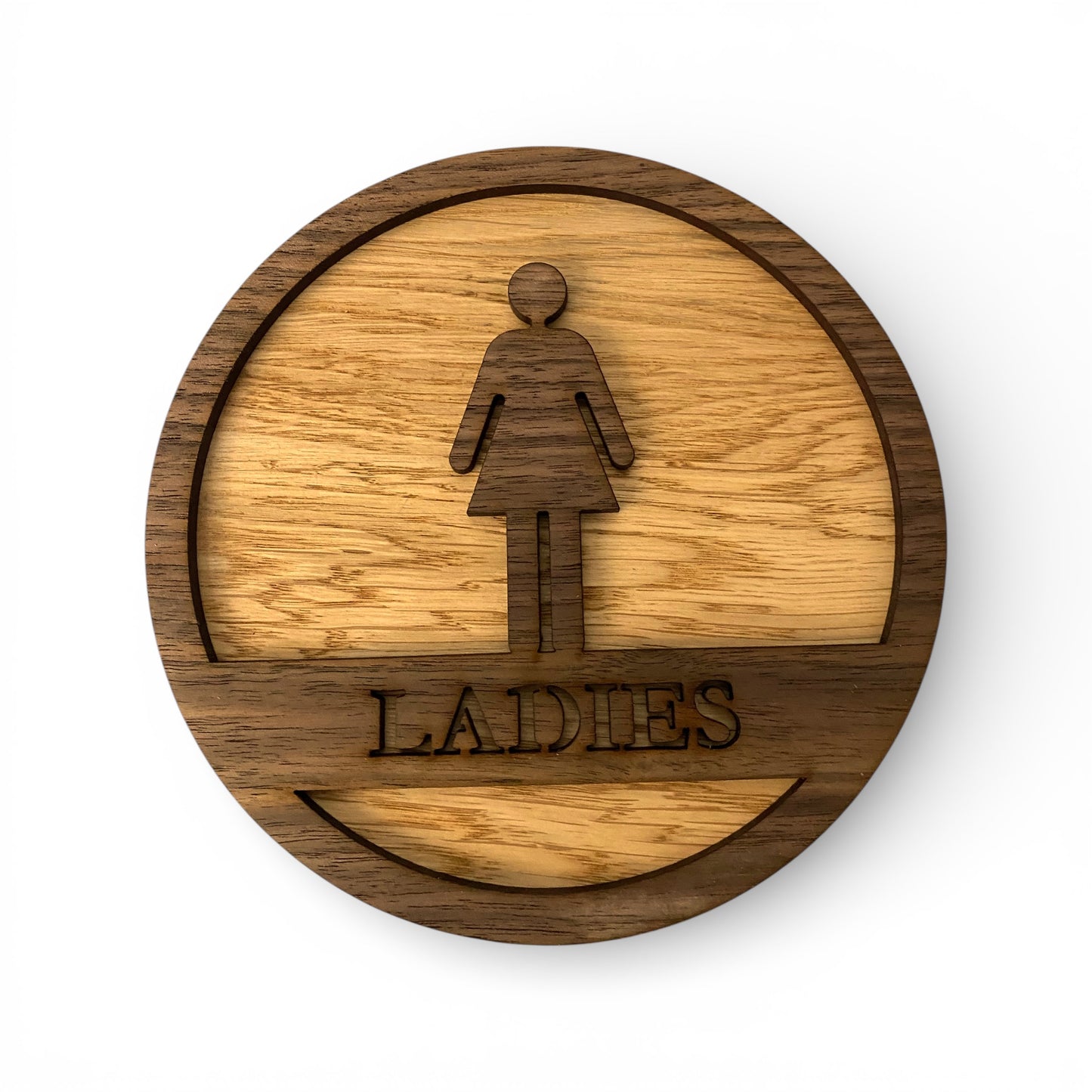 Wooden Ladies Toilet Signs
