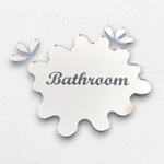 Engraved Bathroom Puddle & Splashes Mirrors, Bespoke Sizes