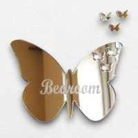 Butterflies out of Butterfly Shaped Acrylic Mirrors, Bespoke Sizes & Engraving Services