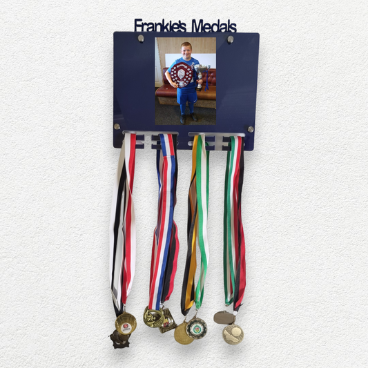 Personalised Name Medal and Photo Holder