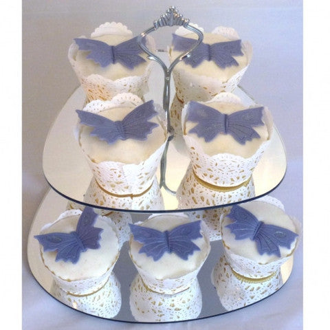 Two Tier Pebble Cake Stand