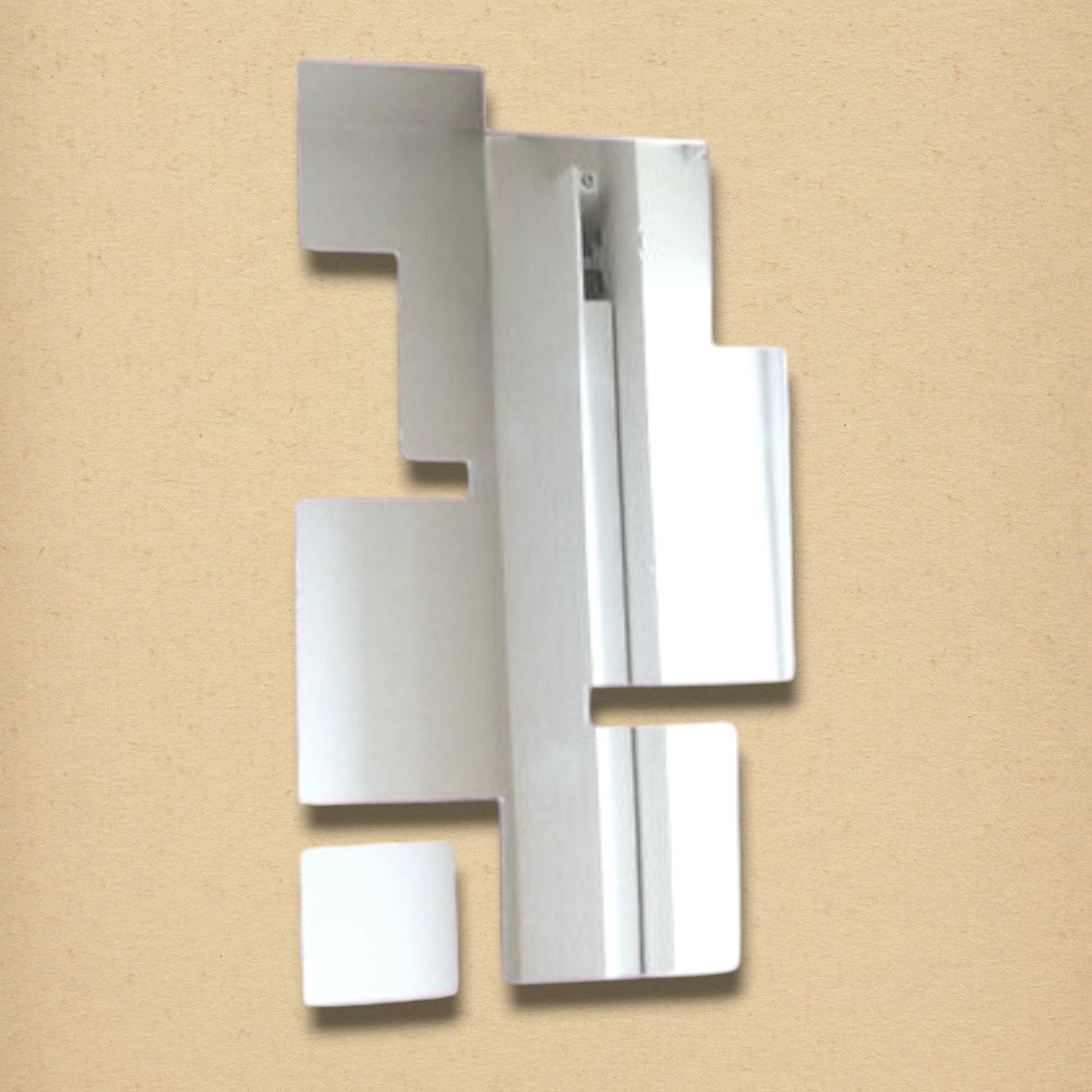 Square Collage Mirror composed of geometric mirrored panels arranged in an abstract asymmetric pattern.