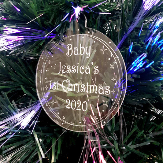 Bauble Engraved Christmas Tree Decorations