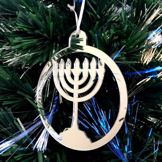 Round Menorah Christmas Tree Decorations