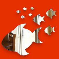 Shoal of Fish Shaped Acrylic Mirrors