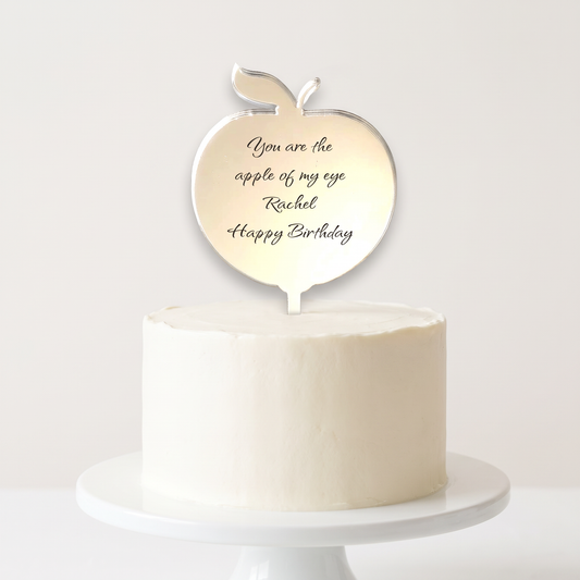 Apple-Shaped Cake Toppers for School Themed Parties and Decor