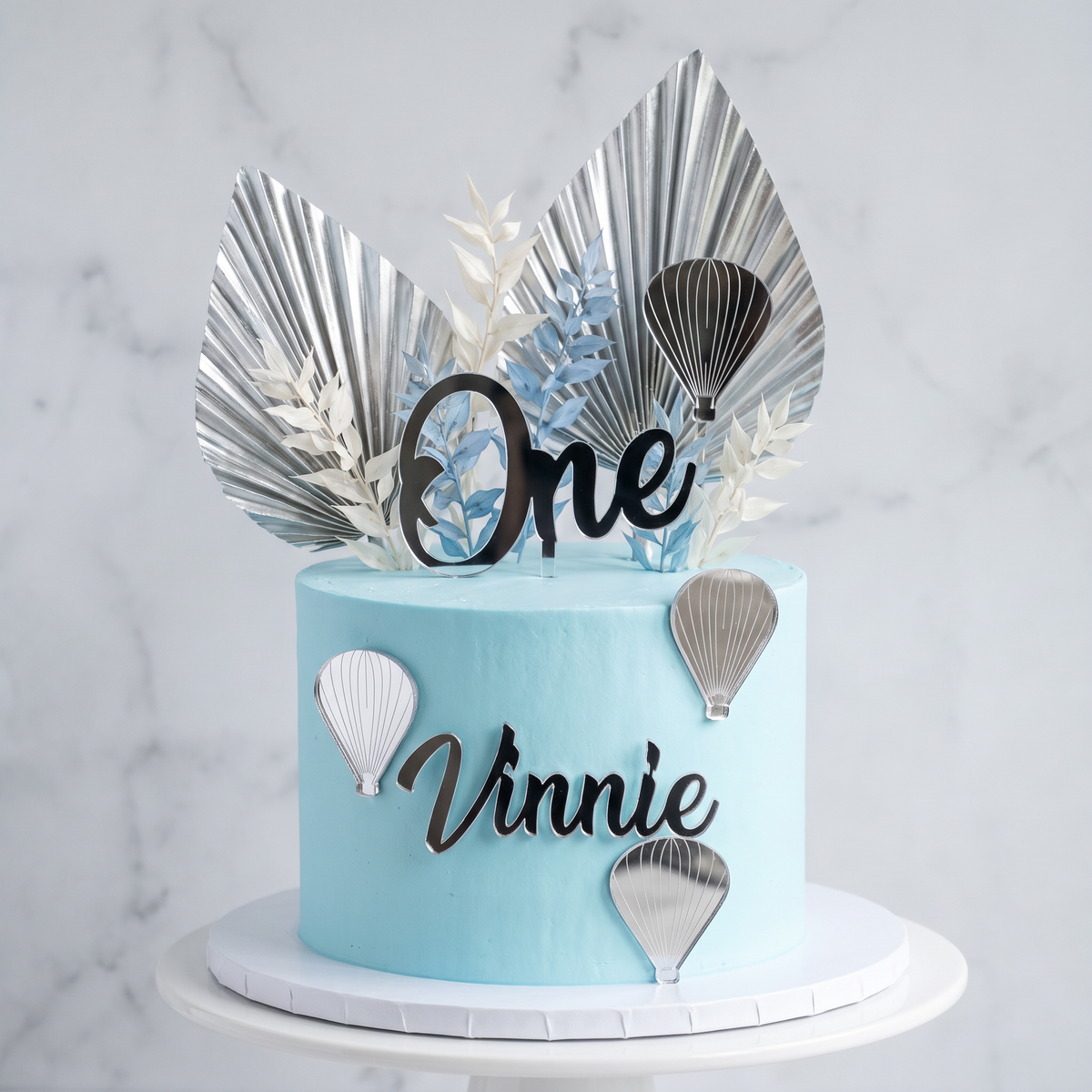 Custom Name and Age Cake Topper, Recycled Acrylic Cake Decoration