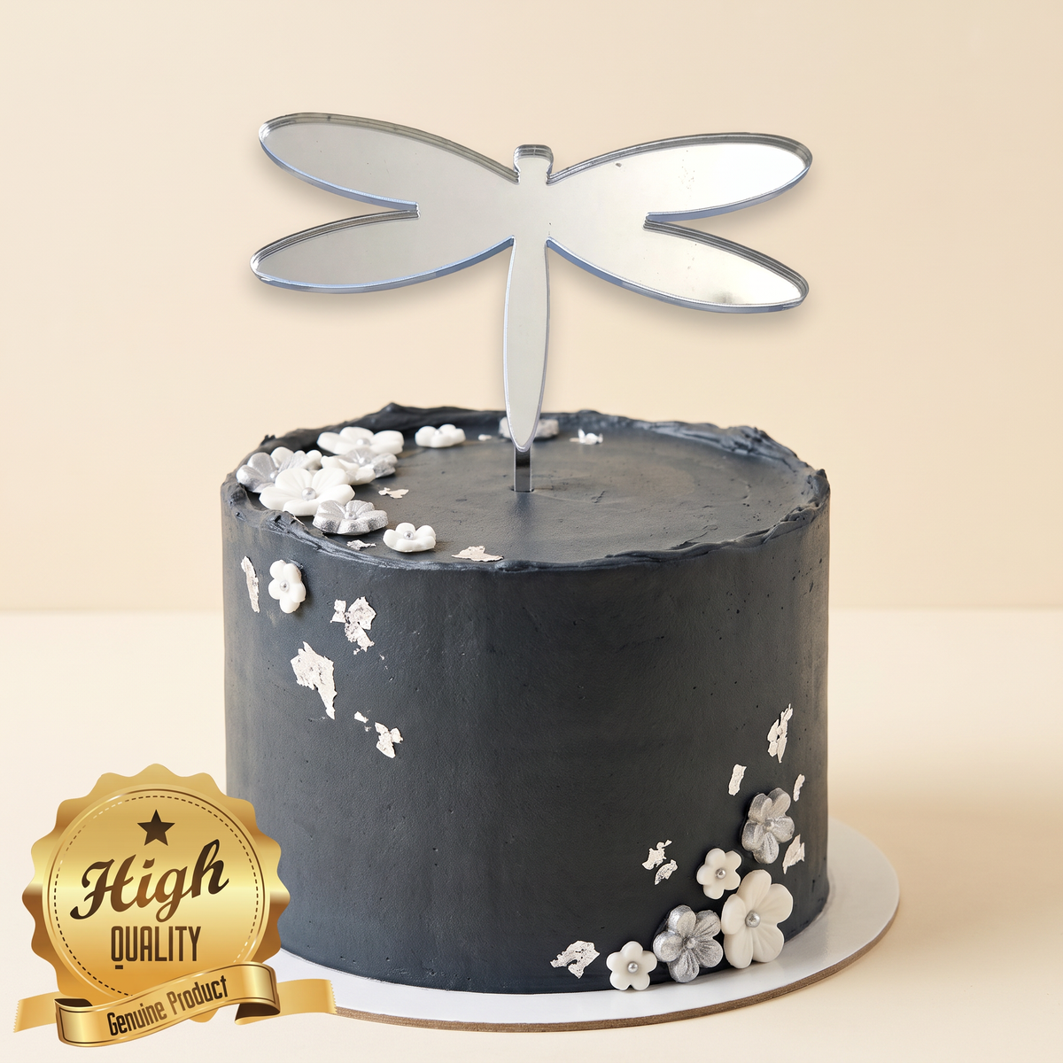 Dragonfly Cake Toppers, Recycled Cardstock Cupcake Decorations