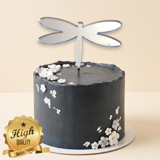 Dragonfly Cake Toppers, Recycled Cardstock Cupcake Decorations