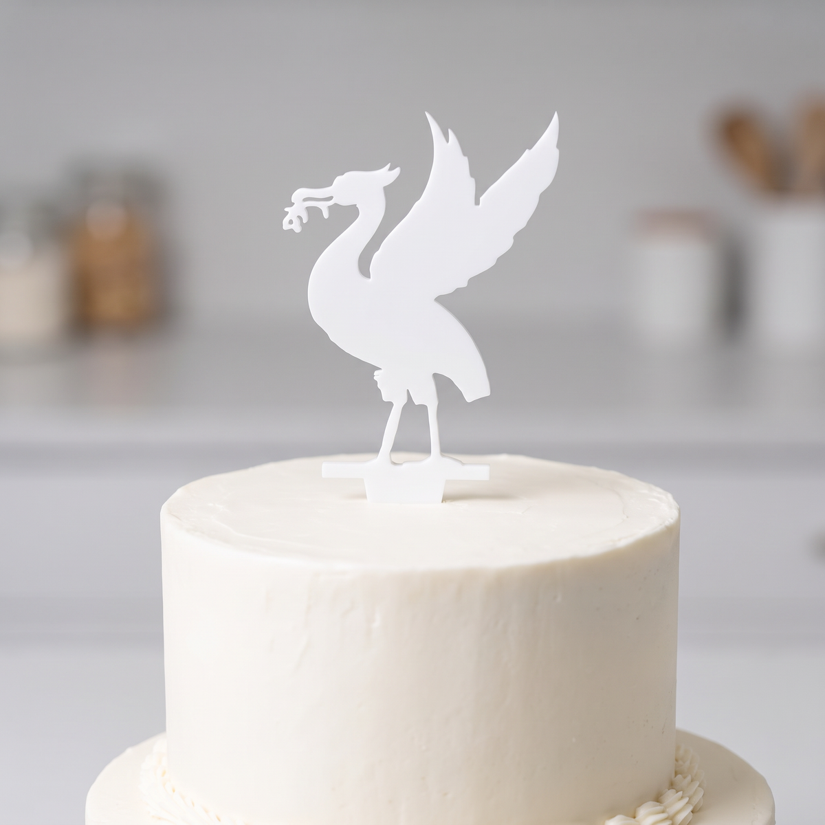 Liver Bird Cake Topper for Football Fans