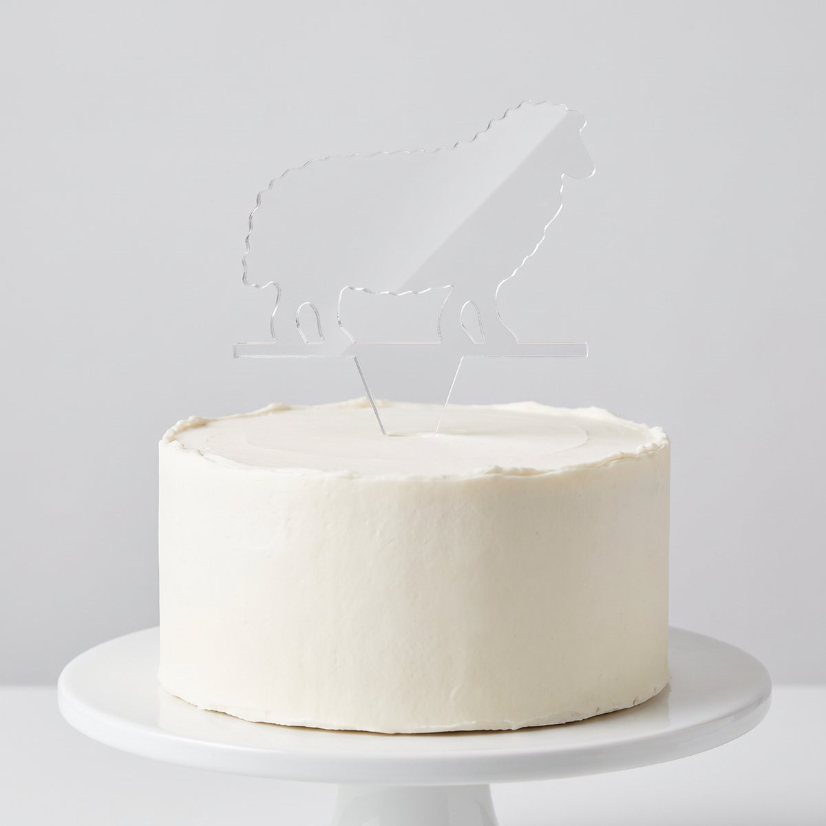Sheep Cake Toppers Farm Animal Cupcake Decorations