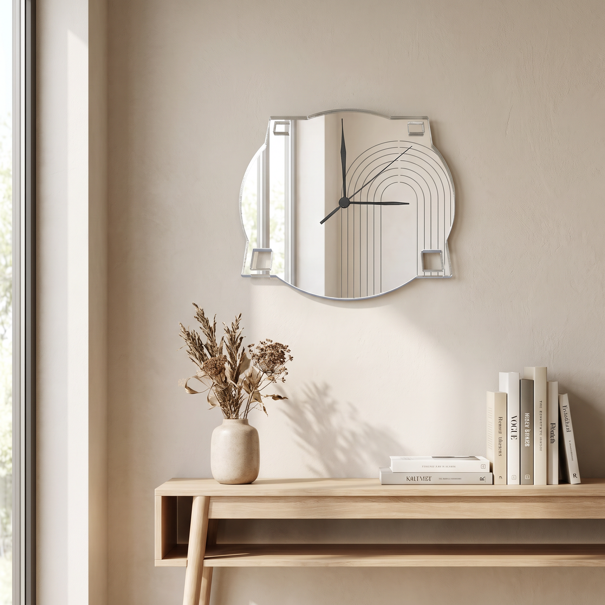 Art Deco Round Wall Clock