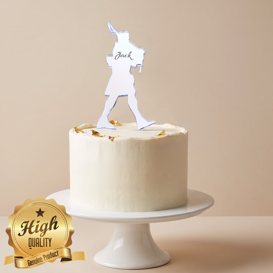 Custom Scottish Bagpipe Player Cake Topper, Bespoke Color Choice