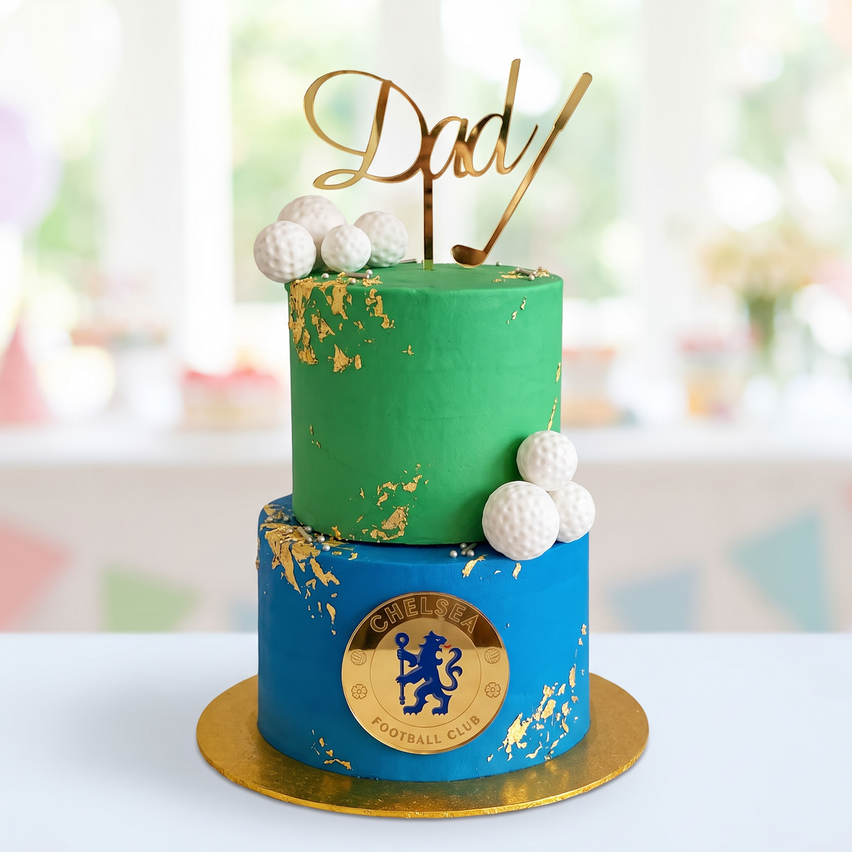 Custom Name and Emblem Acrylic Cake Topper for Celebrations