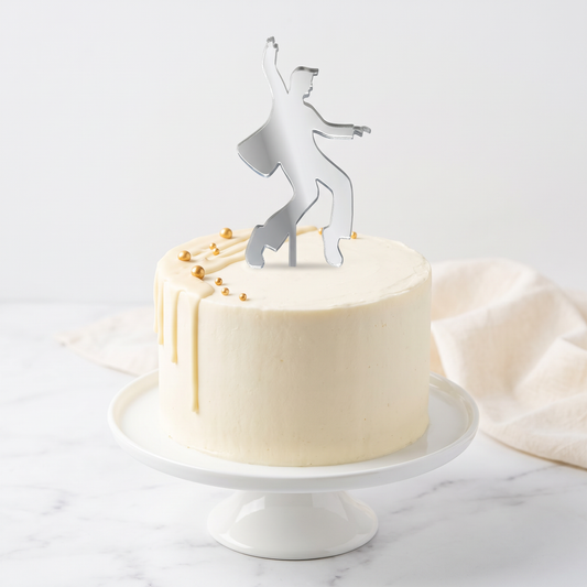 Rock and Roll Music Themed Cake Topper