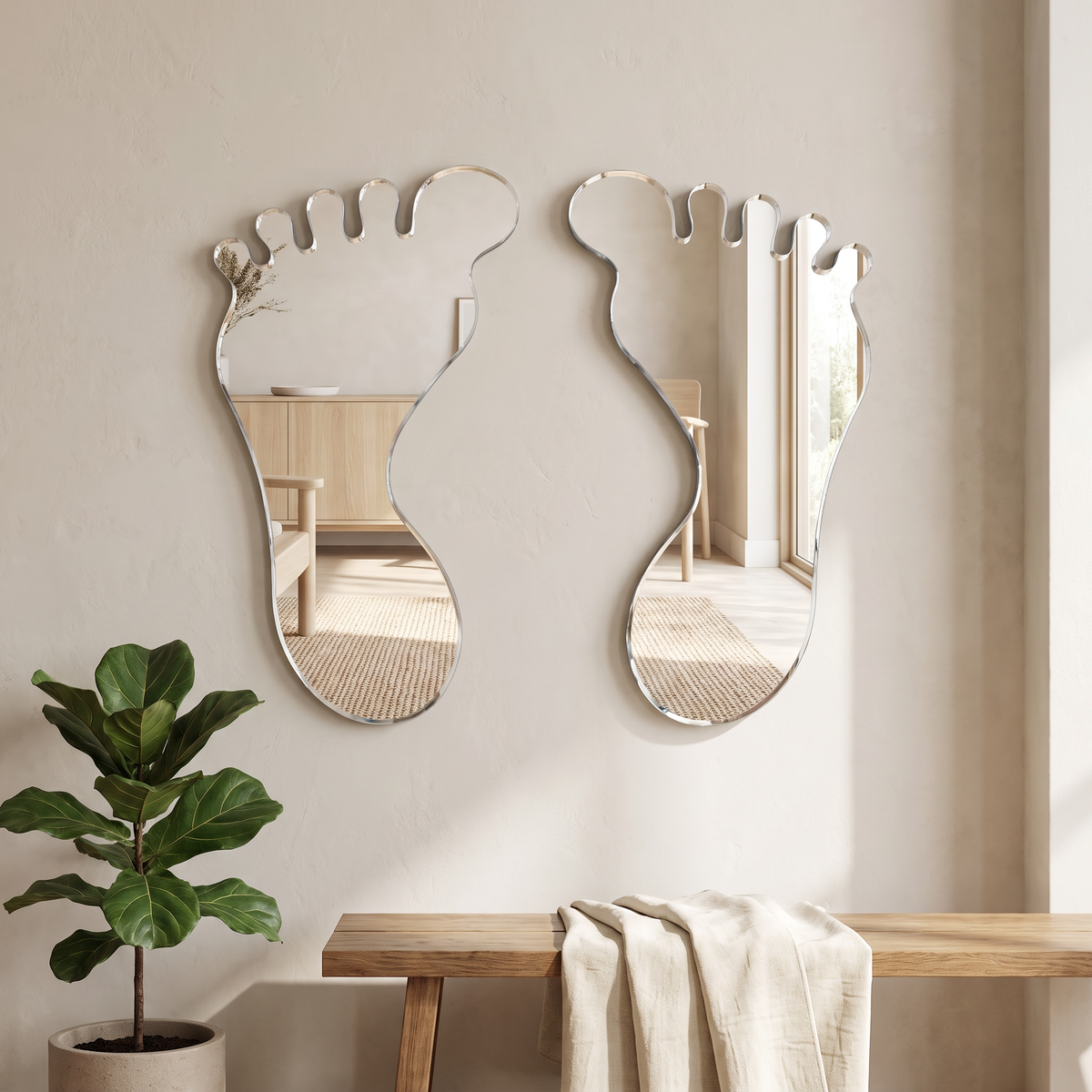 Miroir Paire de Pieds
