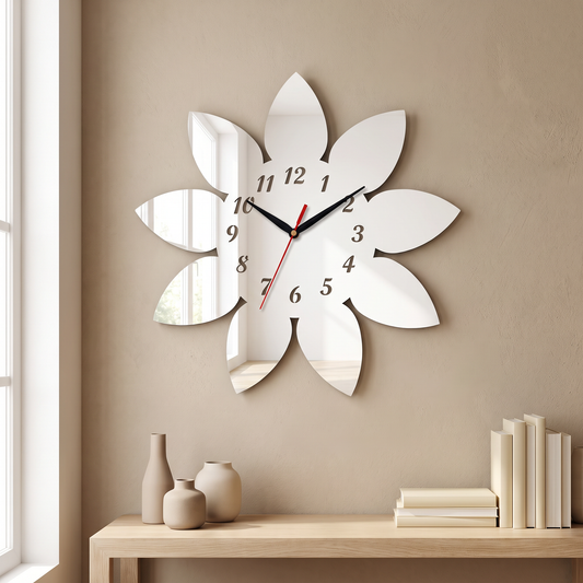 Horloges en forme de fleurs - Plusieurs choix de couleurs