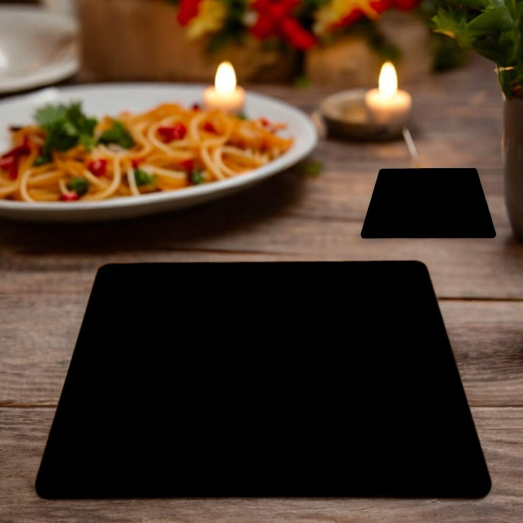 Rectangle Placemats & Coasters - Clear, Gloss Colours