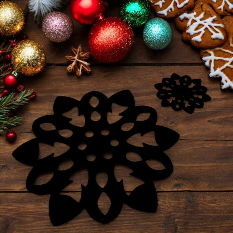 Christmas Snowflake Placemats & Coasters - Matt Colours