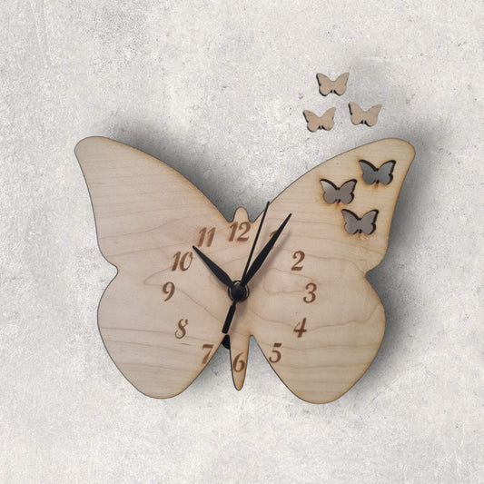 Butterfly Clock - Wooden