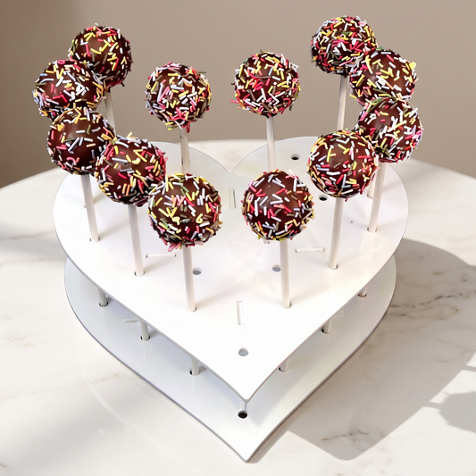 Heart-Shaped Cake Pop Stand Display Holder