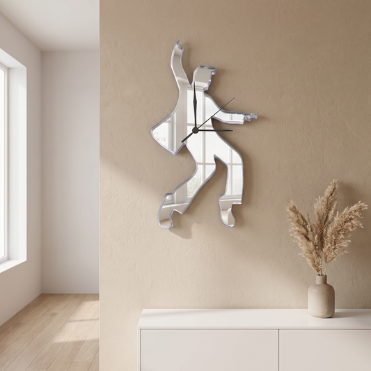 Rock and Roll Guitar Shaped Wall Clock - Multiple Colors
