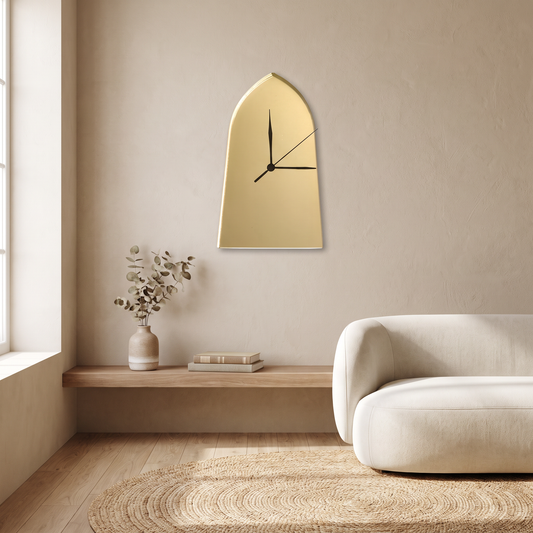 Gothic Arched Wall Clock - Decorative Vintage Style Timepiece