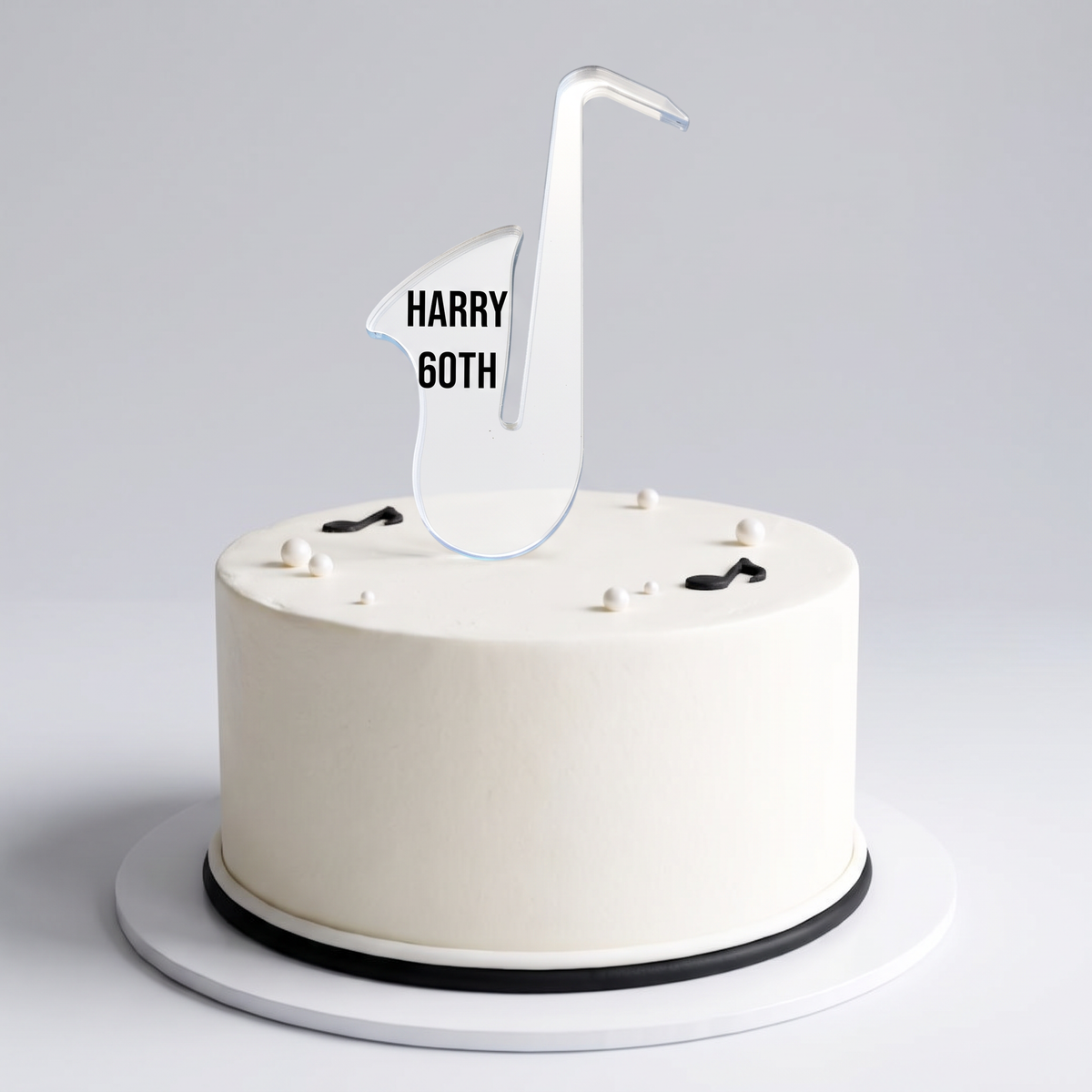 Custom Saxophone Cake and Cupcake Toppers for Music Parties