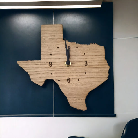 Map Clock - Wooden