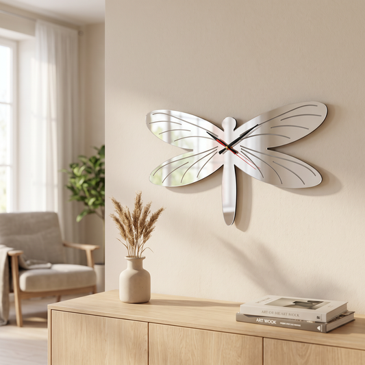 Horloges en forme de libellule - Plusieurs choix de couleurs