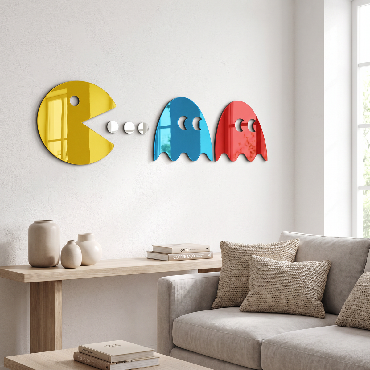 Hungry Man and Ghost Shaped Decorative Wall Mirror
