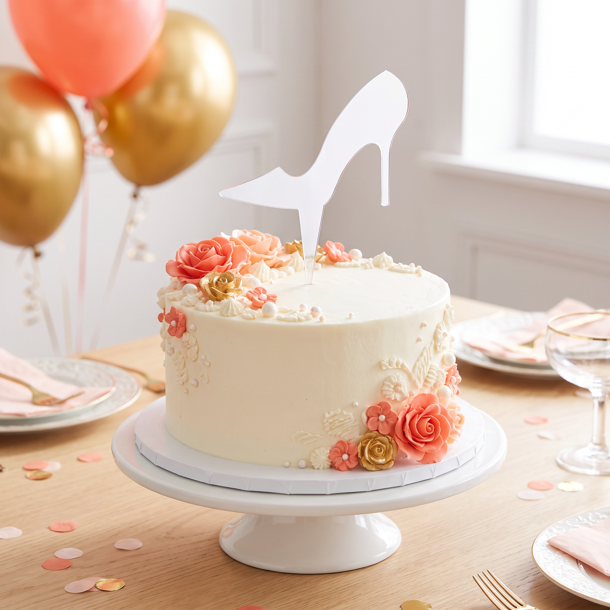 High Heel Shoe Cake Toppers for Birthday and Celebration Cakes