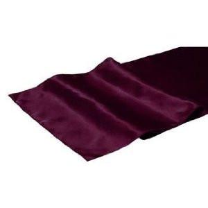 Aubergine Purple Satin Table Runner