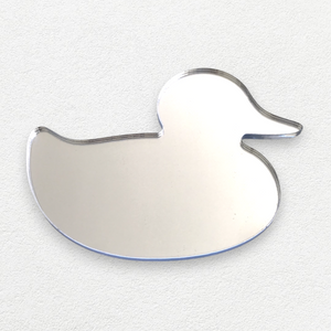 Duck Shaped Acrylic Bathroom Mirrors - Many Sizes and Engraving Option