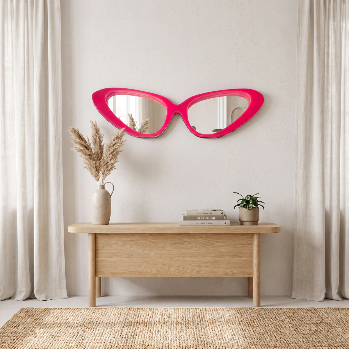 Retro Glasses Shaped Wall Mirrors