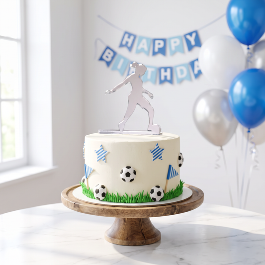 Football Player Cake Toppers for Sports Themed Birthday Parties