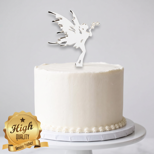 Custom Recycled Acrylic Fairy Cake Toppers in Multiple Sizes