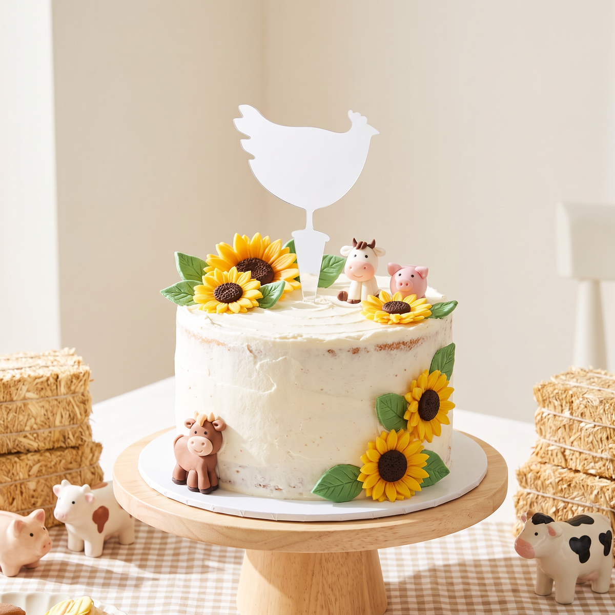 Décorations de gâteaux au poulet