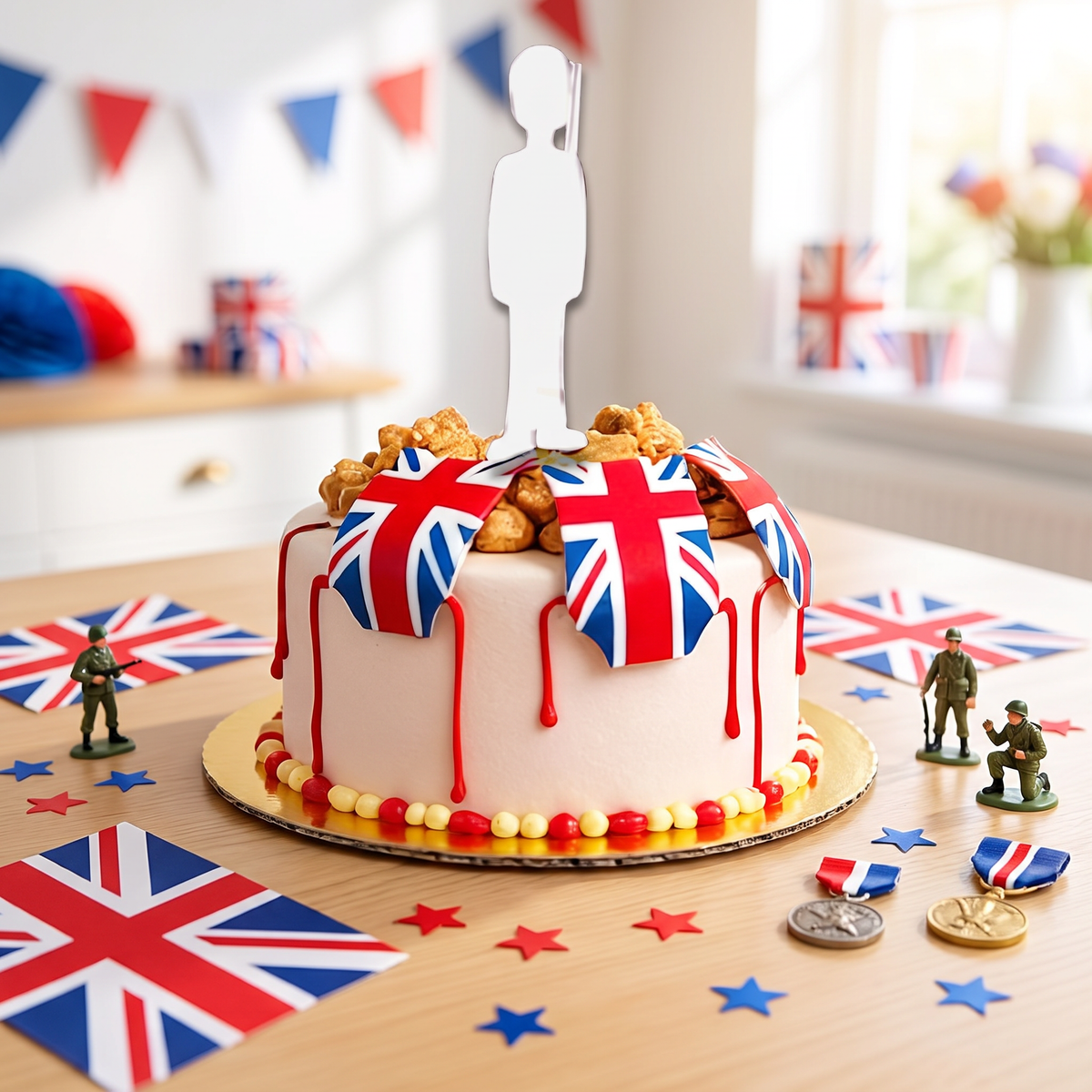 Soldier Themed Cake Toppers for Military Themed Party Decorations