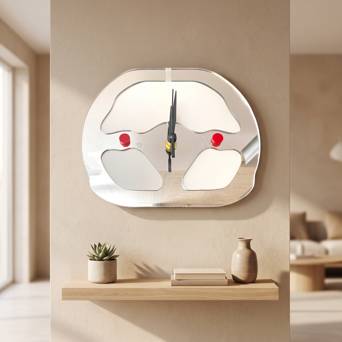 Formula 1 Race Car Steering Wheel Wall Clock