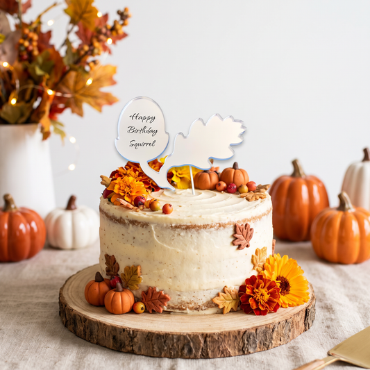 Acorn Shaped Cake Toppers for Fall Themed Party Decorations
