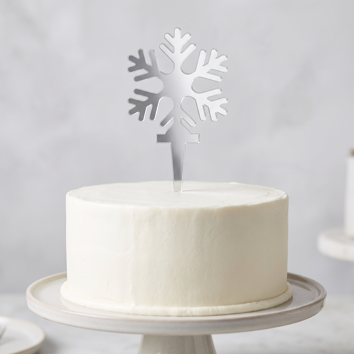 Décorations de gâteaux en forme de flocon de neige
