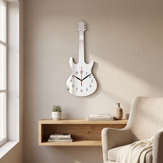 Horloges en forme de guitare électrique - Plusieurs choix de couleurs