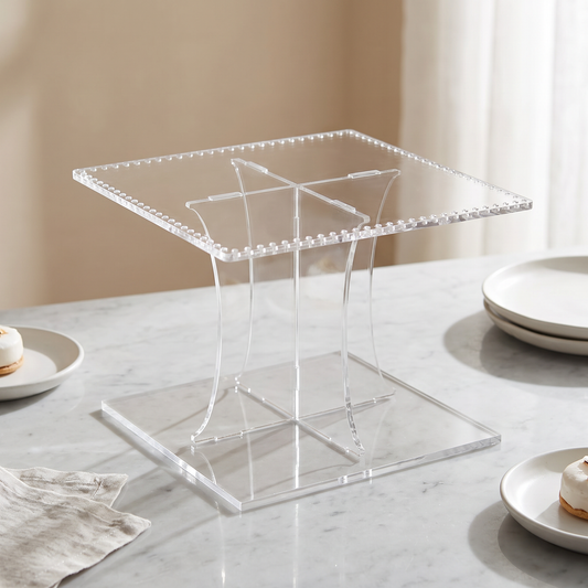 Square Acrylic Cake Separator Stand for Crystal Beads