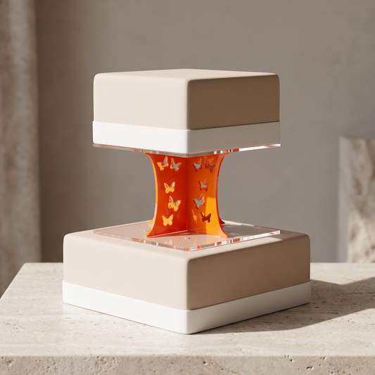 Butterfly Square Cake Pillars Set for Wedding and Event Cakes