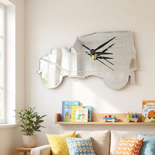 SUV Shaped Wall Clock for Kids Room