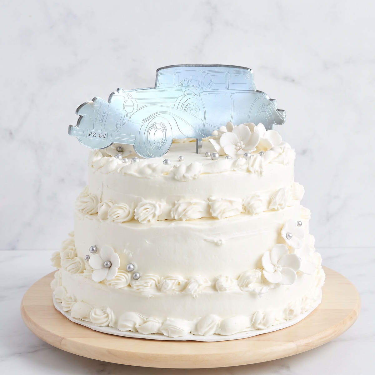 Custom Classic Car Cake Topper, Personalized Bespoke Design