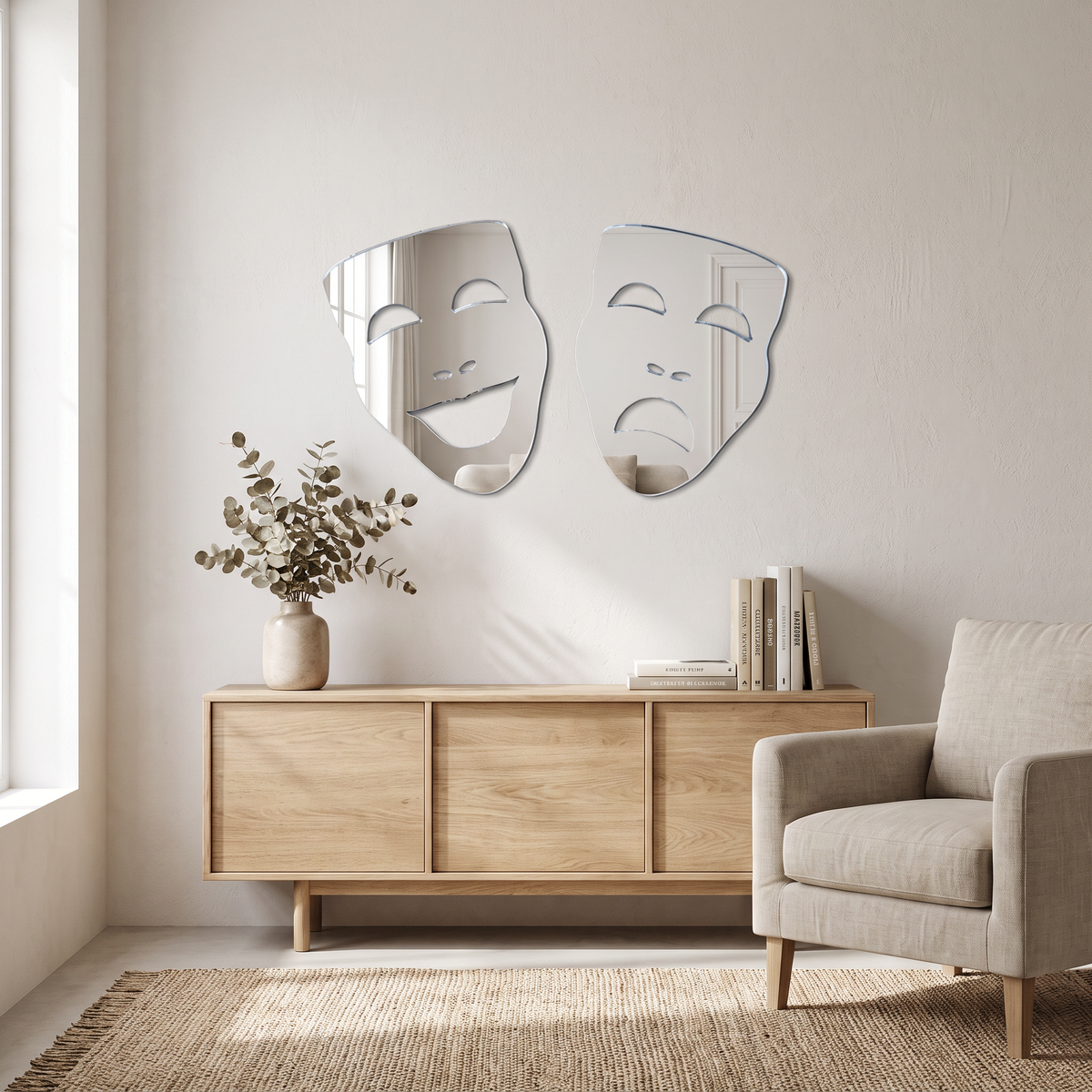 Comédie et tragédie Masques Miroirs