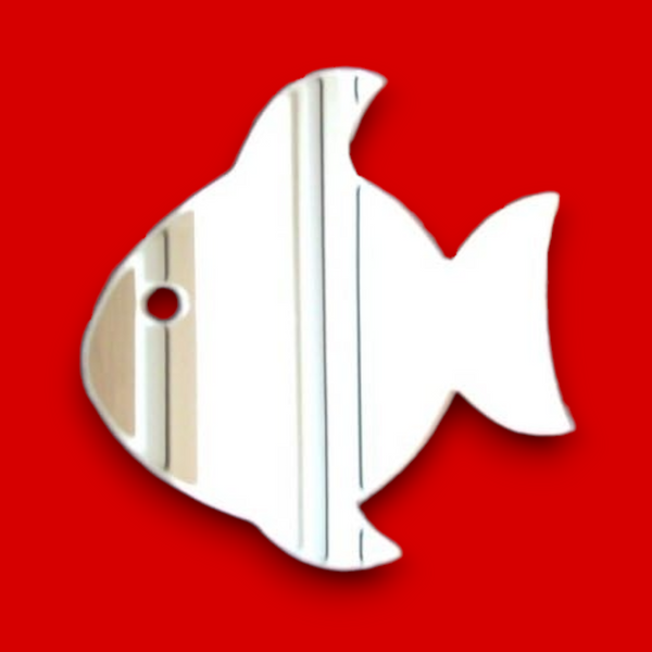 Fish with Eye Acrylic Mirrors - Bespoke Sizes & Engraving Services