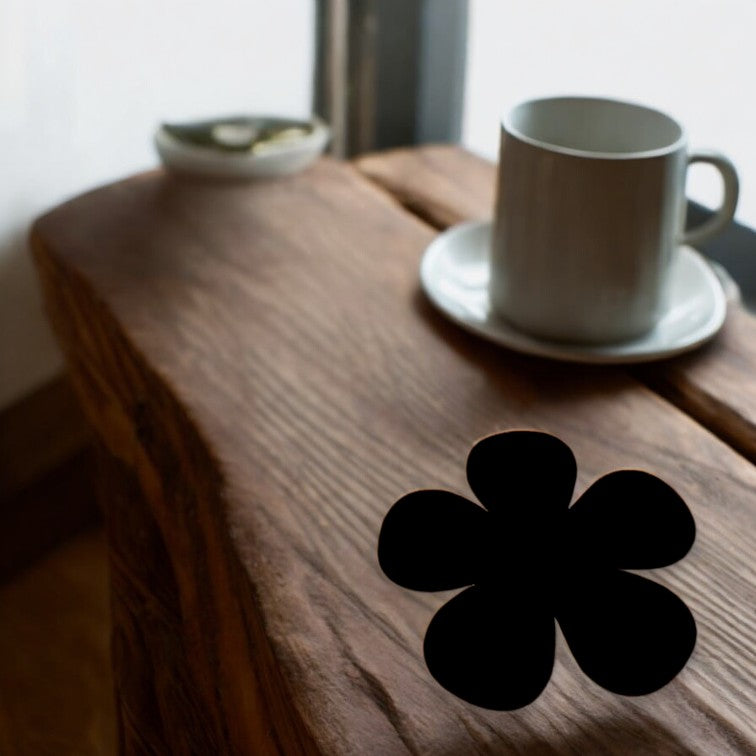 Daisy Shaped Coasters in Matt Colours